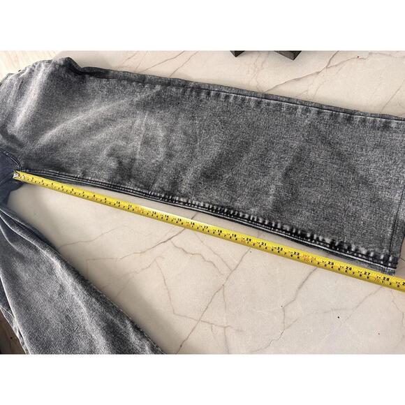 OAT New York Black Acid Stone Wash High Rise Wide Leg Jeans Women’s size 8/29 - Picture 10 of 15